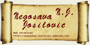 Negosava Jošilović vizit kartica